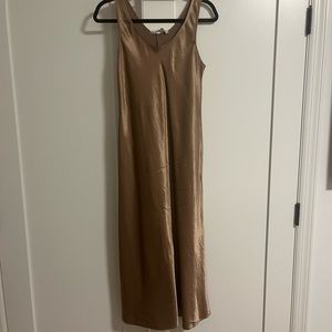 Max Mara Ares Bronze Satin Dress